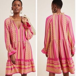 Maeve Anthropologie Dominique Tunic Boho Dress size S